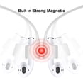 thumbnail image 4 of [2 Pack] Magnetic Strap for Airpods Silicone Anti-Lost Strap with Strong Magnetic Adsorption Connector Sports Neck Around Cord Strap for Airpods 2/1 (Black+White), 4 of 5