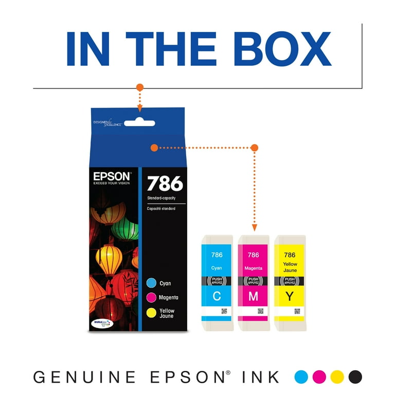 Epson 786 DURABrite Ink Combo Pack (T786520-S) for WorkForce WF