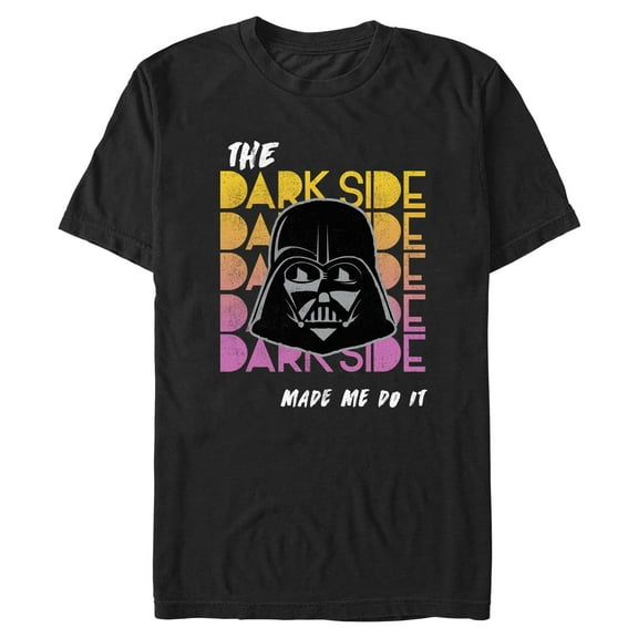 Mens Star Wars The Dark Side Retro T Shirt