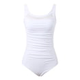 thumbnail image 5 of One Piece Swimsuit Women Tummy Control 2026 Modest Mesh Scoop Neck Slimming Full Coverage Bathing Suit Swimwear Beach White S, 5 of 5