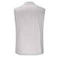 thumbnail image 6 of BADHUB Summer Tank Tops for Men Sleeveless Lapel 1/4 Zip Golf Tennis Workout Muscle Shirts Gray M, 6 of 6