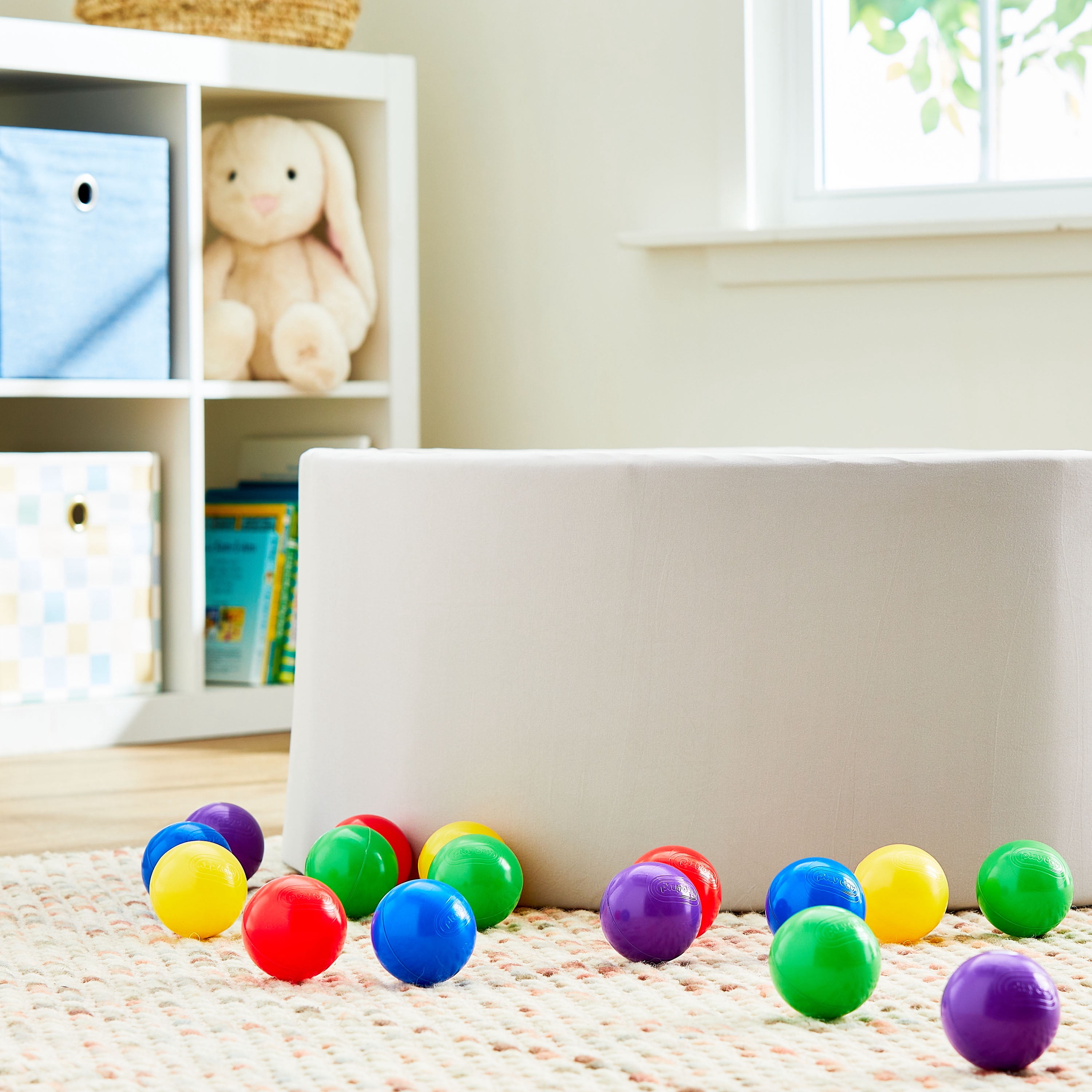 Play Day 100 Multi-Colored Plastic Play Balls 2.5", 1 Years and Up