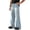 Light Blue, variant on Men Solid Color Vintage Jeans Loose Straight Leg Wide Leg Fashion Casual Denim Trousers for Male Daily Wear All Match
