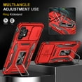 thumbnail image 7 of Allytech For Samsung Galaxy A42 5G Rugged Case,Shockproof 180° Rotating Magnetic Car Kickstand Holder Hybrid Dual Layer Full-Body Cover.For Samsung Galaxy A42 5G,Red, 7 of 7