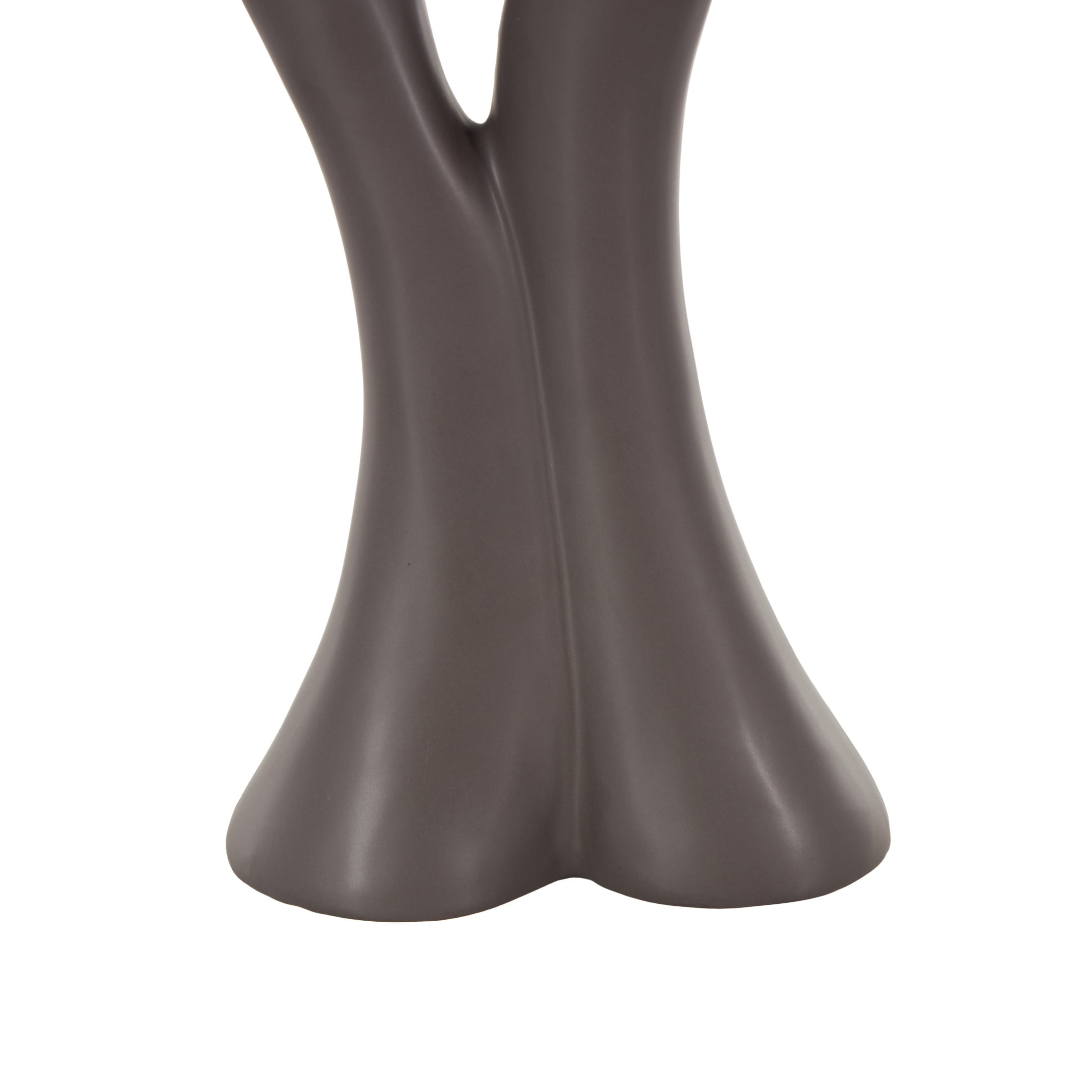 7" x 18" Black Ceramic Dancing People Sculpture, by DecMode