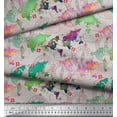 thumbnail image 3 of Soimoi Gray Cotton Duck Fabric Stamp & World Map Fabric Prints By Yard 56 Inch Wide, 3 of 3