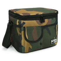 Tirrinia Insulated Lunch Box, All Ages, Leakproof Reusable Insulated Bag, Zipper Pockets, Camo