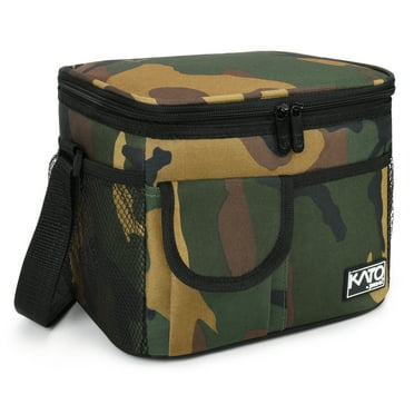 Tirrinia Insulated Lunch Box, All Ages, Leakproof Reusable Insulated Bag, Zipper Pockets, Camo