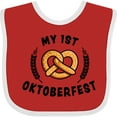 thumbnail image 3 of Inktastic My 1st Oktoberfest with Pretzel and Laurels Boys or Girls Baby Bib, 3 of 4