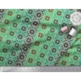 thumbnail image 3 of Soimoi Moss Tissu Georgette Rayé & Imprimé Kaléidoscope Marocain 1 Yard 42 Pouces de Large, 3 of 3
