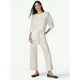 thumbnail image 2 of Scoop Women's and Women's Plus Ultimate Scubaknit Cropped Sweatpants, Sizes XS-4X, 2 of 4
