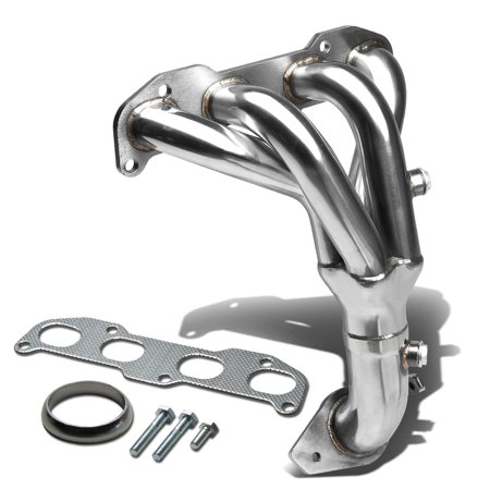 Polished Stainless Headers - For 02-06 Nissan Sentra Performance 4-1 Design Stainless Steel Exhaust Header Kit (Polished Chrome) 03 04 05