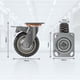 thumbnail image 2 of Ruedas Giratorias, Ruedas Carro de Ø150 Mm, Ruedas para Trabajo Pesado, Ruedas para Muebles, 1 Rueda Giratoria con Freno, Capacidad de Carga Total 400 KG, 2 of 5