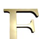 thumbnail image 2 of Letras Inglesas Pegatinas Pared 20 Cm Calcomanías 3d Acrílico para Del (f), 2 of 9