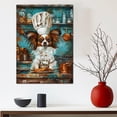 thumbnail image 5 of Funny Dog Kitchen Wall Art - Dining Room Wall Decor - Papillon Cooking Food Canvas Prints for Farmhouse Kitchen Decor, Modern Restaurant Painting Artwork, 5 of 6
