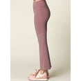 thumbnail image 2 of Made by Johnny Women's Peached Seamless Front Leggings with Inner Pocket Ankle Boot cut Yoga Pants XXL ROSE_PINK, 2 of 6