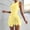 Yellow, variant on jtjvou Women's Summer Sleeveless Bodycon Tie Waist Romper Skort Mini Tennis Athletic Dress Built Shorts Casual Vacation Dress Army Green XL