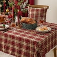 thumbnail image 1 of Mantel Xihbxyly 140Cm Lino Navidad Verde Cuadros, 1 of 7