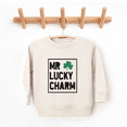 thumbnail image 2 of Bump and Beyond Designs Mr Lucky Charm Toddler St. Patrick's Day Sweatshirt (Natural 7), 2 of 4