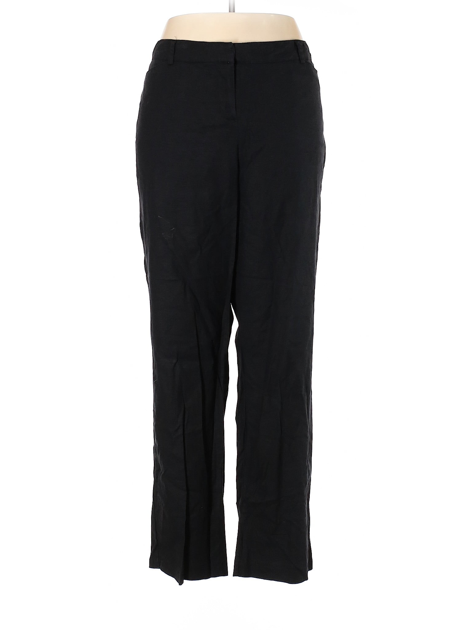 lane bryant white linen pants