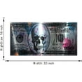 thumbnail image 6 of HFDF Office Decor Wall Art Canvas Dollar Skull Modern Art Canvas Poster Prts Creative Money 100 Picture Wall Decor Patg Artwork for Home Walls for Livg Room Bedroom Ready to Hang- 24x20inch Framed, 6 of 6