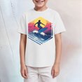 thumbnail image 2 of TOWED22 Boys Short Sleeve Graphic Tees 5-14 Years Crew Neck T-Shirts Prints Casual Summer Tops(White,3-4 Y), 2 of 4