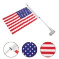 thumbnail image 1 of Phenofice Metal Flag Bracket Motorbike Flag Pole Silver 1Set Outdoor Riding, 1 of 8