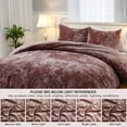 thumbnail image 6 of Velvet Duvet Cover Set, Luxurious Breathable Bedding Set with Corner Ties, Lightweight Comforter Cover for All Season, 6 of 9