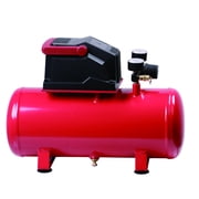 Hyper Tough 3 Gallon Oil Free Portable Air Compressor, 100PSI, Red