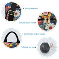 thumbnail image 7 of FORMRS Women's Travel Backpack Purse Anti-Theft Hidden Pockets Casual Shoulder Bag, Blue Colorful Flowers, 7 of 7