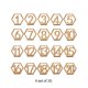 thumbnail image 5 of Bearachild Letrero de números de de con Base Hexagonal rústica boda compromiso decoración fiesta suministros esquina para Artesanía, 5 of 6