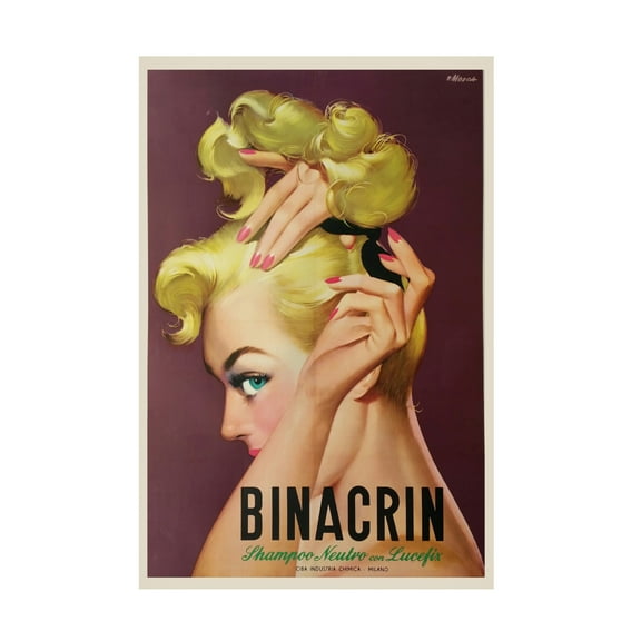 Trademark Fine Art 'Glamour Shampoo' Canvas Art by Vintage Apple Collection