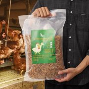 Non-GMO Dried Mealworms Fit Birds Chickens Fish Reptile Turtles 2 lbs USA