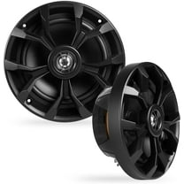 BELVA BBMS65B 400W Peak (200W RMS) 6.5" 2-Way Black Coaxial Marine Speakers for Boats/ATV/UTV/SxS/Powersport