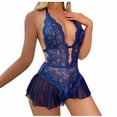 thumbnail image 1 of Lencería sexy para mujer Traje de encaje de malla de punto negro sexy Ropa de pasión Tentación Sexy Tallas grandes Fridja nalpqowj43806, 1 of 9