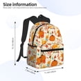 thumbnail image 2 of Pofeuu Pumpkin Fall Pears Print Laptop Backpack Travel Canvas Backpack for School Lightweight and Comfortable Backpack College Backpack Schoolbag, 2 of 6
