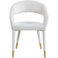 thumbnail image 3 of Meridian Furniture Destiny Cream Boucle Fabric Dining Chair, 3 of 5