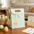 thumbnail image 4 of NWOKYZGH 12Pcs Easter Bunny Party Favor Bags Pastel Paper Treat Bags with Ribbon Bow Stickers Candy Goodie Bags for Spring Birthday Baby Shower, 4 of 6