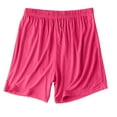 thumbnail image 3 of Wdfiry Women Cotton Shorts Elastic Waist Thin Comfy Pajama Boxer Shorts Summer Lounge Pj Sleep Short Bottom Sleepwear, 3 of 5