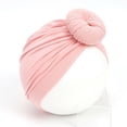 thumbnail image 3 of Turbante De Bebé Gorro De Bebé De Algodón Gorro De Color De Bebé Cómodo Gorro De Pañuelo De Donut Sombrero Transpirable De Bebé Tocado Infantil Para Bebé Niño Pequeño matsuzay BA000685-01, 3 of 6