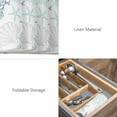 thumbnail image 6 of Blue Aqua Grey Coastal Summer Beach Coral Shell Starfish Burlap Kitchen Place Mats Waterproof Cloth Table Mats, Indoor Outdoor Placemats Easy Clean Dinner Decor, 6 of 8