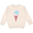 thumbnail image 2 of Inktastic Valentine's Day Ice Cream Cone Toddler Sweatshirt, 2 of 4