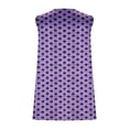 thumbnail image 6 of Lovskoo Tank Tops for Women 2024 Casual V Neck Summer Tops Sleeveless Polka Dots Shirts Sexy Tops Loose T-Shirt Purple, 6 of 7