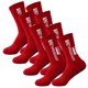 thumbnail image 2 of Calcetas Unisex SpotRed 4Pares Rojo 6-12.5US TapeDesign Calcetines Tubo Medio Algodón., 2 of 2