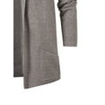 thumbnail image 4 of Liacowi Men Cardigan Sweaters Solid Color Shawl Collar Long Sleeve Knitted Long Cardigan Fall Cual Drape Cape for Streetwear, 4 of 5