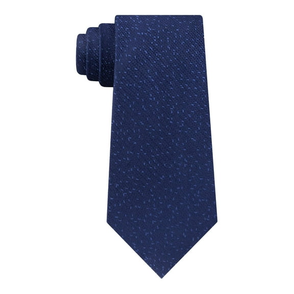 Calvin Klein Men's Slim Knit Silk Tie Blue Size Regular