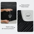 thumbnail image 2 of Flannel Sheets Full Size Black - Super Soft Fleece Sheets Set Fluffy Extra Plush, 4 Piece(Include Fitted Sheet, Flat Sheet, 2 Pillowcases), 2 of 7