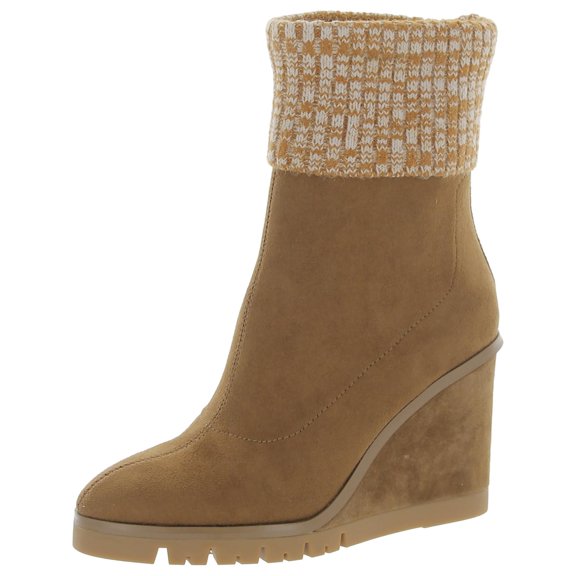 Donald J. Pliner Womens Sindie Suede Cuffed Booties