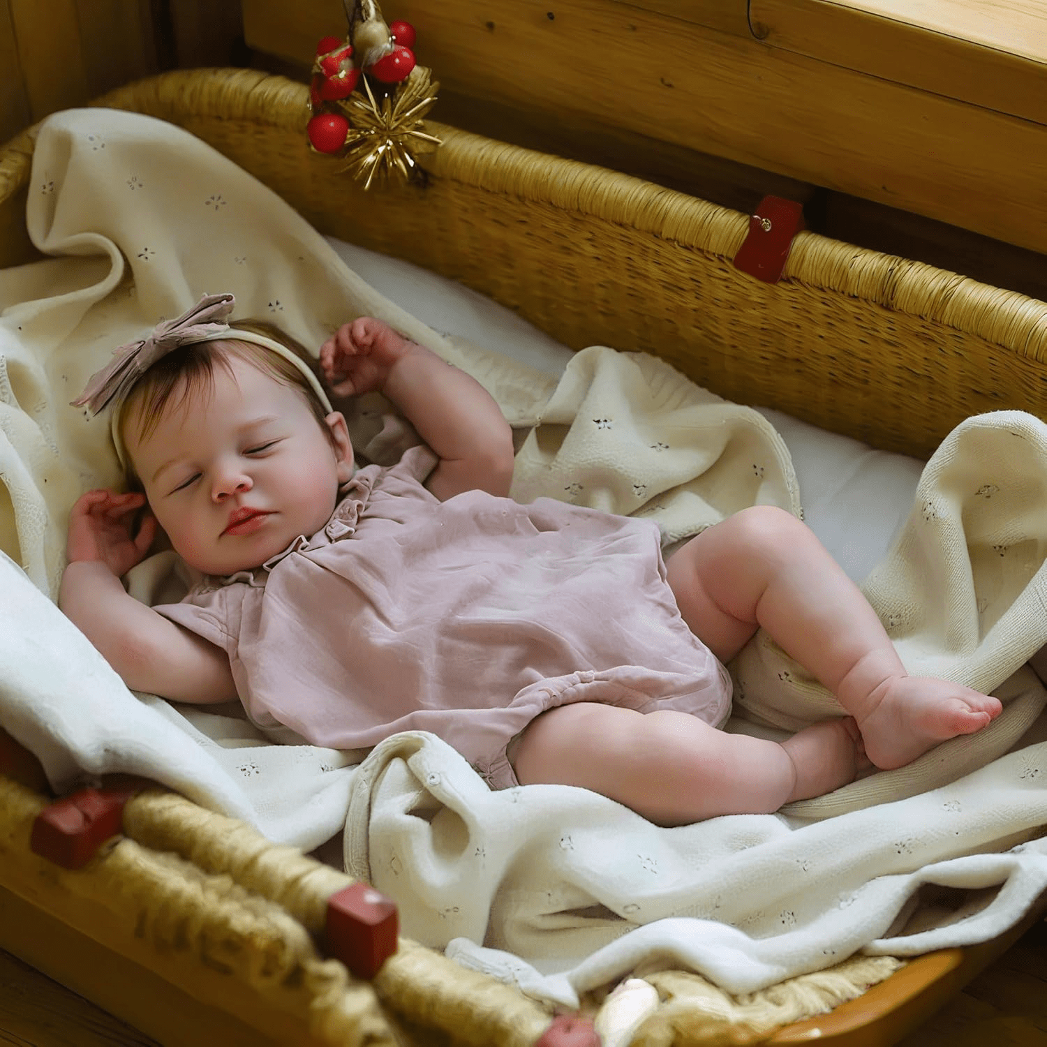 Lifelike Reborn Baby Dolls - 20" Sleeping Newborn Baby Dolls Full Body, Soft Real Life Baby Dolls with Cloth Body Birthday Gift Toy for Age 3+