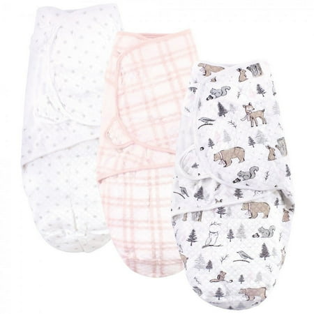 UPC: 0660168175707 | Hudson Baby Infant Girl Quilted Cotton Swaddle Wrap 3pk Winter Forest 0-3 Months